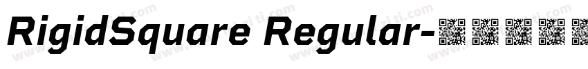 RigidSquare Regular字体转换